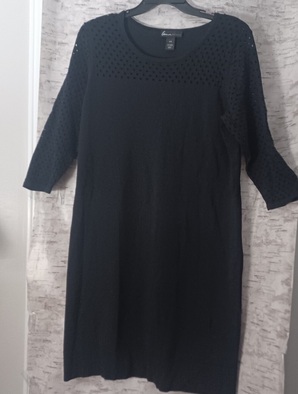 Lane Bryant Mesh Sleeve Dress Sz 14/16